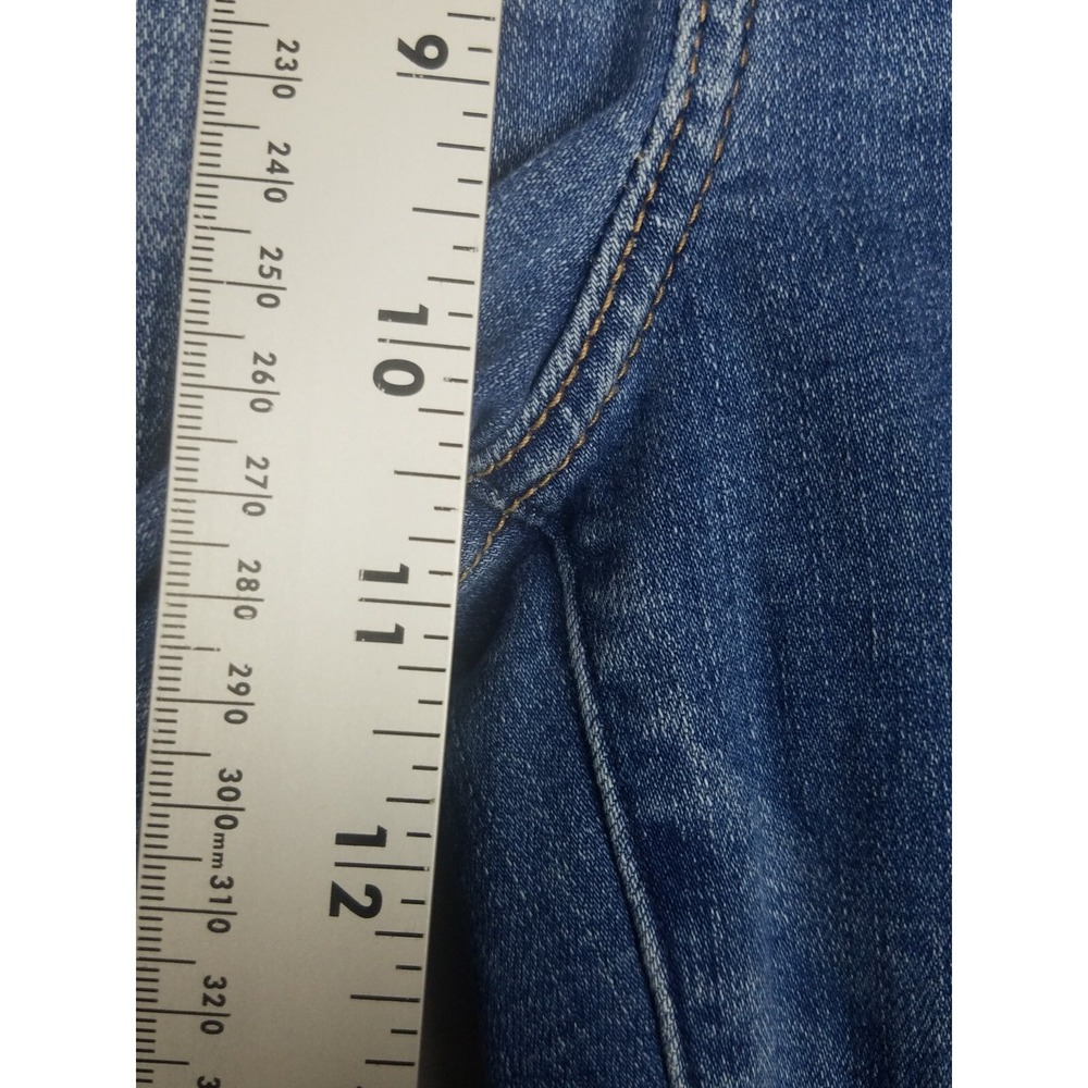 Abercrombie Fitch Jeans Womens SZ 27/4 Blue Skinny Ankle High Rise Distressed - Picture 6 of 12